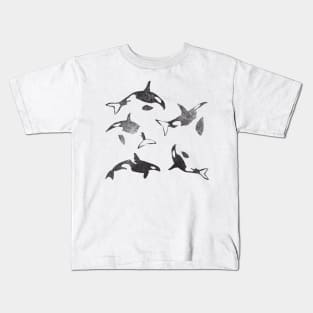 Orcas Grunge Aesthetic Kids T-Shirt